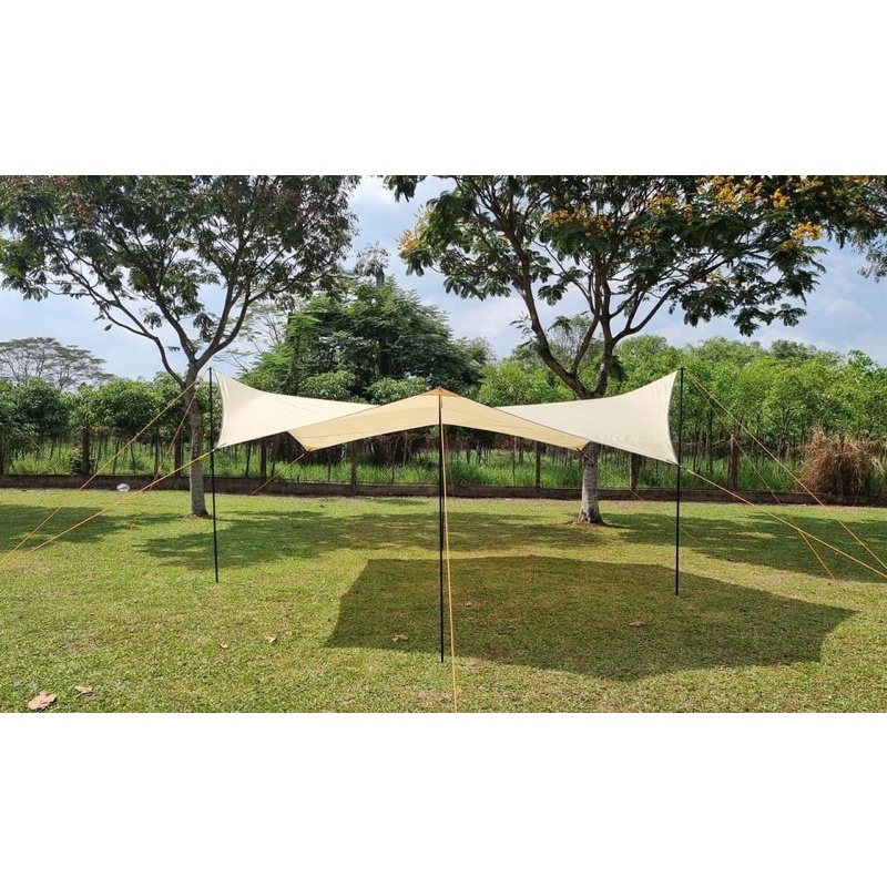 Tăng che mưa Batwing Tarp 5,15m* 4,9m + bộ trụ 2,4m