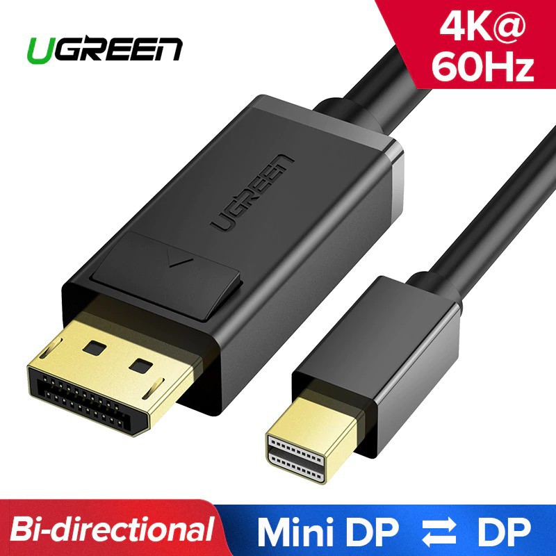 [Mã ELHACE giảm 4% đơn 300K] Cáp chuyển Mini Displayport To Displayport 4K@60Hz dài 2M cao cấp Ugreen 10433