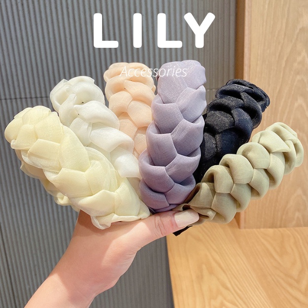 Bờm Tóc Nữ Tết Bím Nhiều Màu Dễ Thương Nữ Tính Tiểu Thư LILY STORE