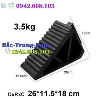 Cục chặn bánh xe cao su tam giác