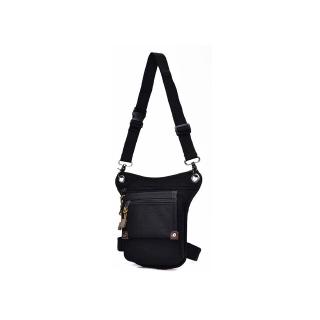 Multifunction Men Leg Pouch Shoulder Hip Bag Sport Cycling Sling Pack Black