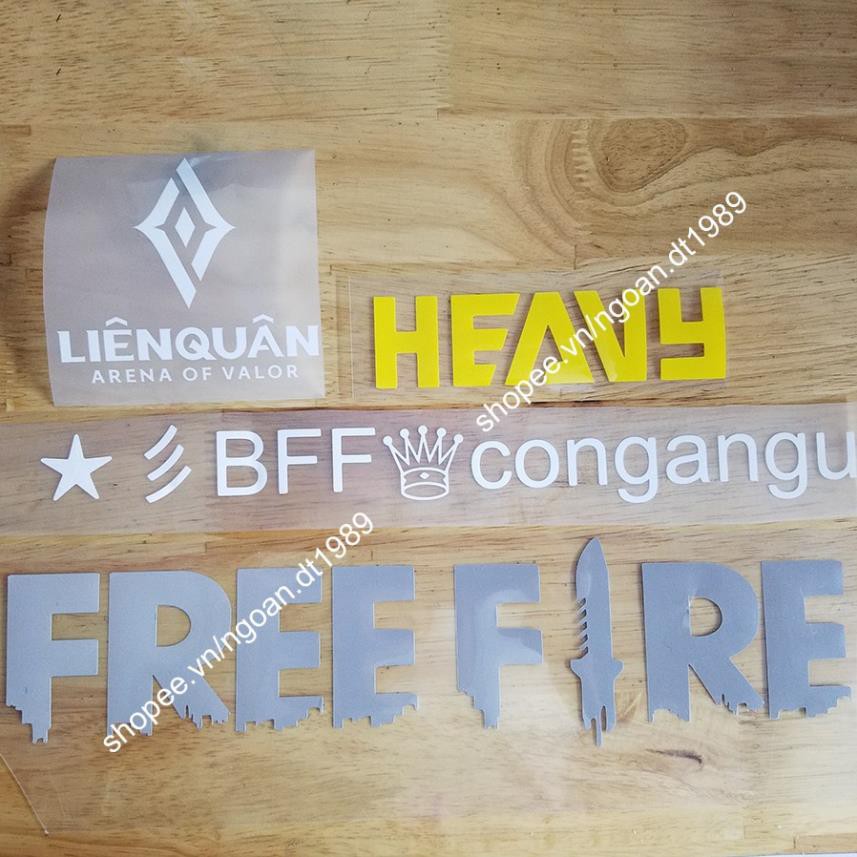 Decal Ép Áo-Tên-ID-Quân Đoàn Theo Yêu Cầu - Dùng Bàn Ủi (bàn là) Hoặc Máy Ép Vào Áo Đẹp