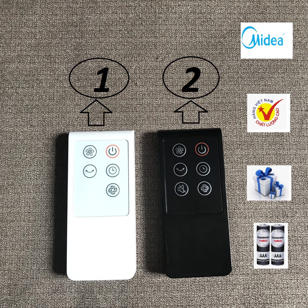 [CHÍNH HÃNG] Điều khiển quạt treo tường midea được chọn mẫu