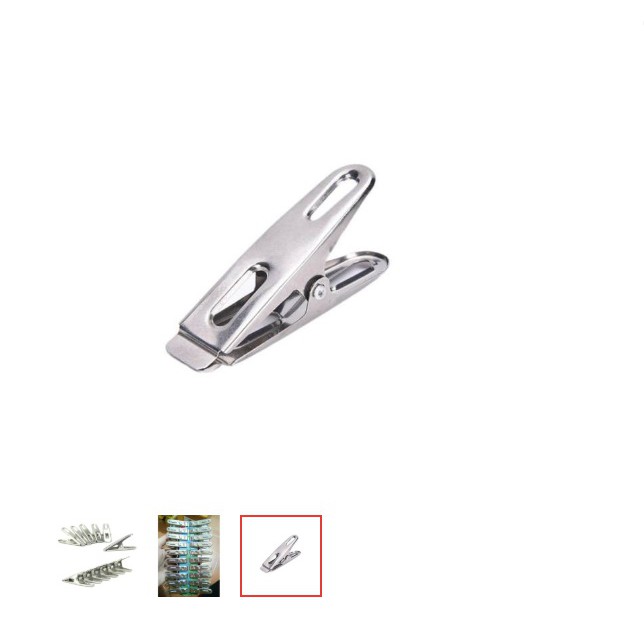 Vỉ 20 kẹp quần áo inox cao cấp