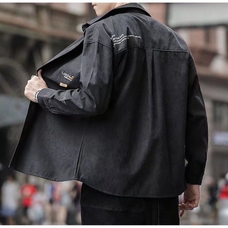 Áo Khoác Sơ Mi Tay Dài Thời Trang Xuân Thu Trẻ Trung Cho Nam