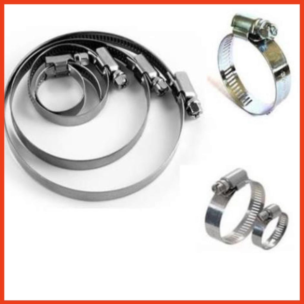 Đai xiết inox, cổ dê, quai nhê inox không gỉ kích thước 9-16, 13-19, 19-27