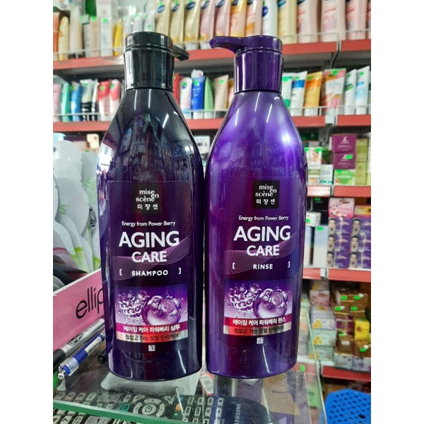 Dầu gội/Dầu xã Mise en Scène Anti-Aging Hàn Quốc 680ML
