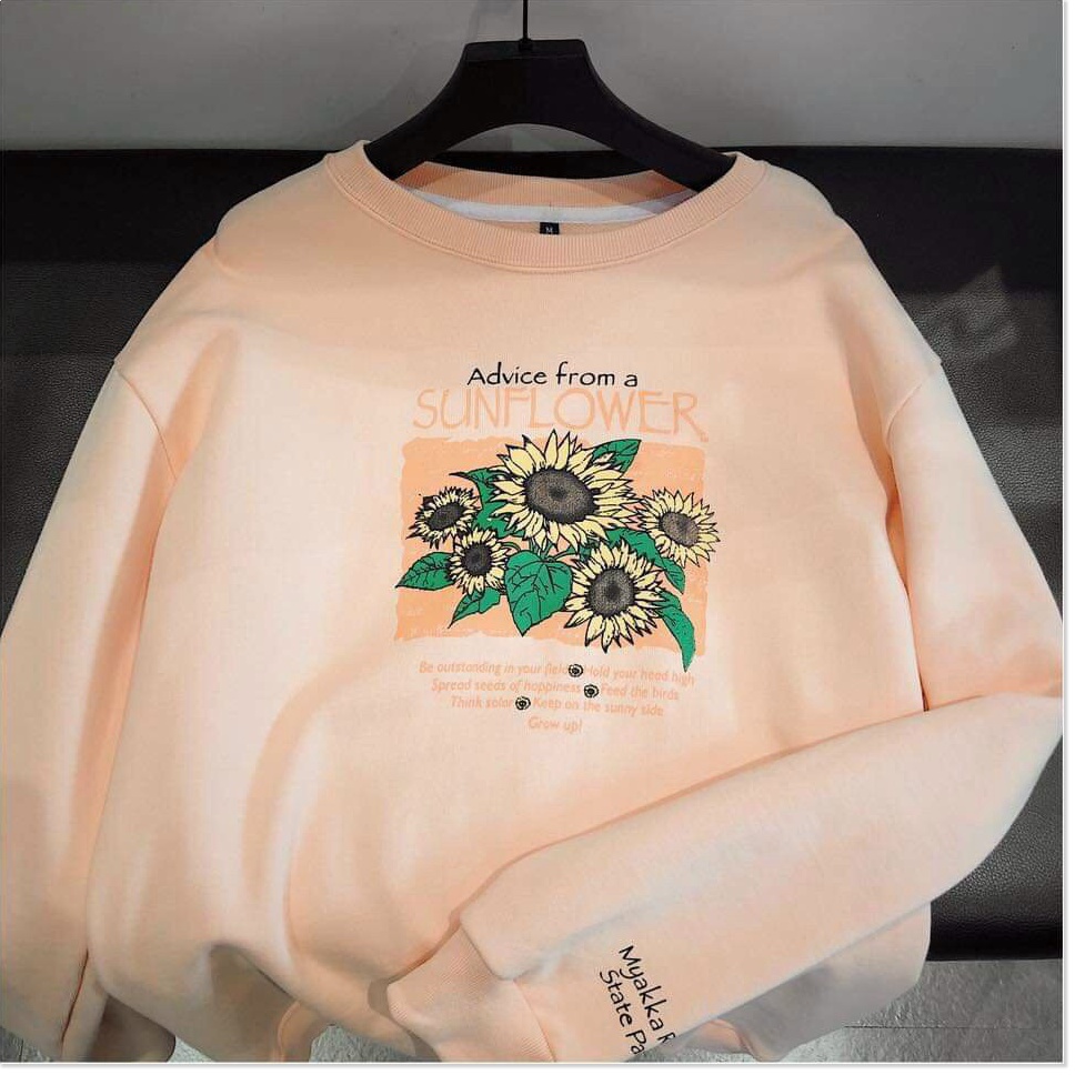 Áo sweater nỉ ngoại hoa hướng dương cực xinh cho các bạn trẻ KME FASHION