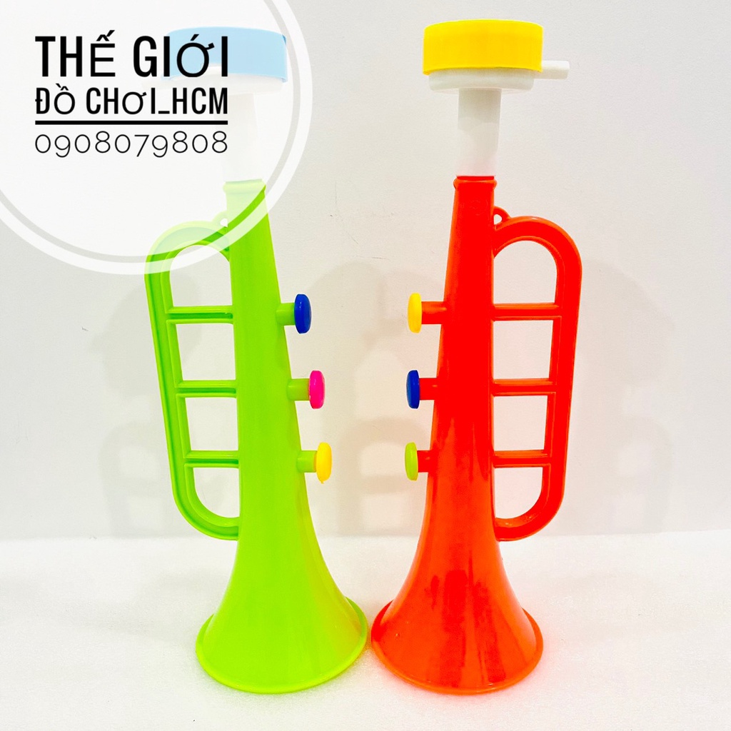 [HCM-RẺ ĐẸP] Đồ chơi trẻ em kèn trumpet dành cho bé thích khám phá các loại nhạc cụ, âm nhạc, cổ vũ, cổ động bóng đá