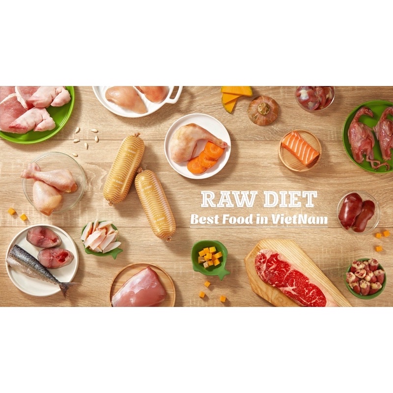 HI RAW - RAW CATFOOD - Chế độ ăn hoàn chỉnh từ thịt tươi dành cho mèo từ 3 tháng tuổi