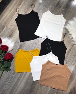 Áo dây croptop sợi bún