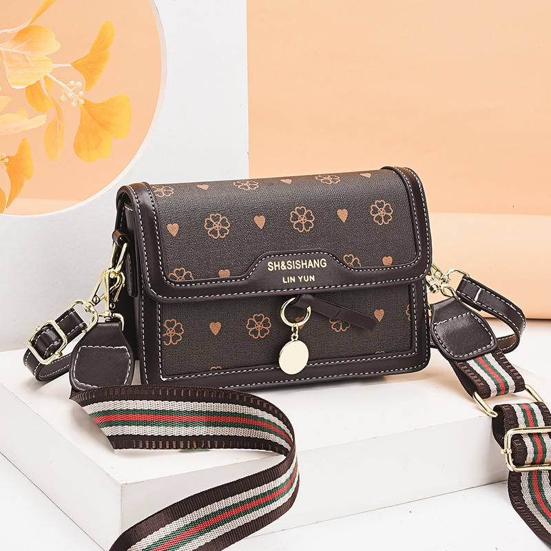 Túi Đeo Vai Hình Vuông Cỡ Nhỏ In Họa Tiết Phong Cách Phương Tây Thời Trang Sang Trọng Cho Nữ