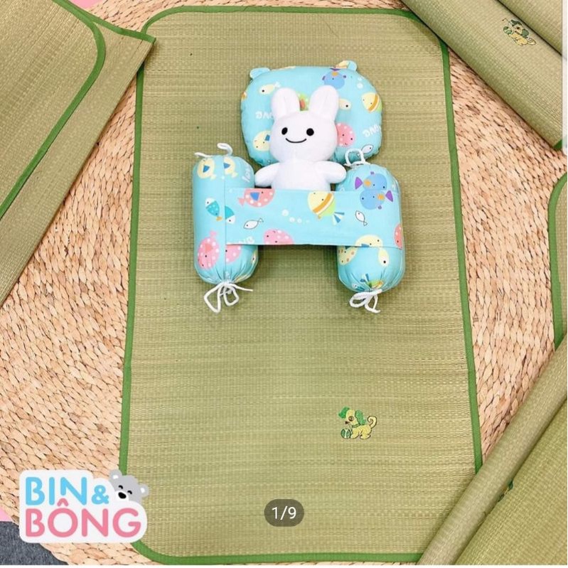 Chiếu Cói / Chiếu Lót Lôi Thêu Hình Cho Bé