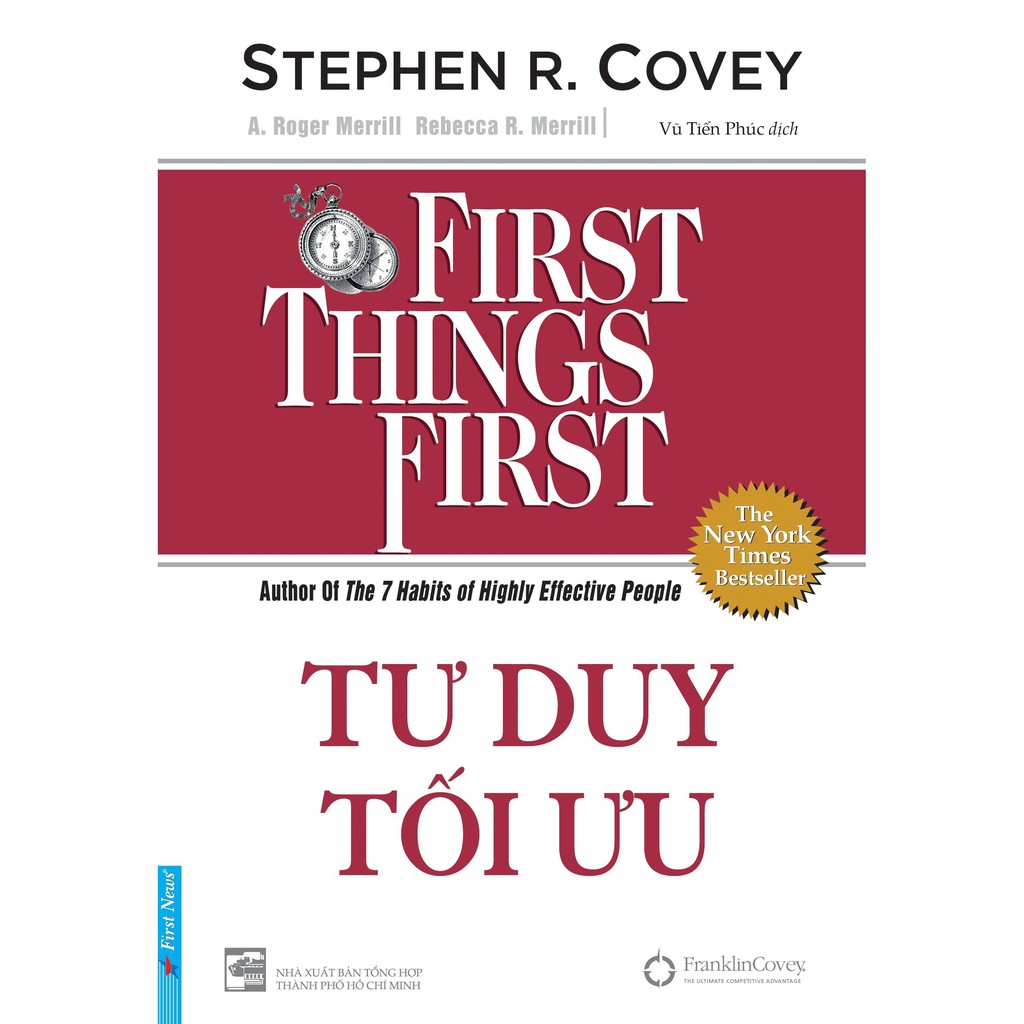 Sách-Tư duy tối ưu - First thing First (tái bản 2019)