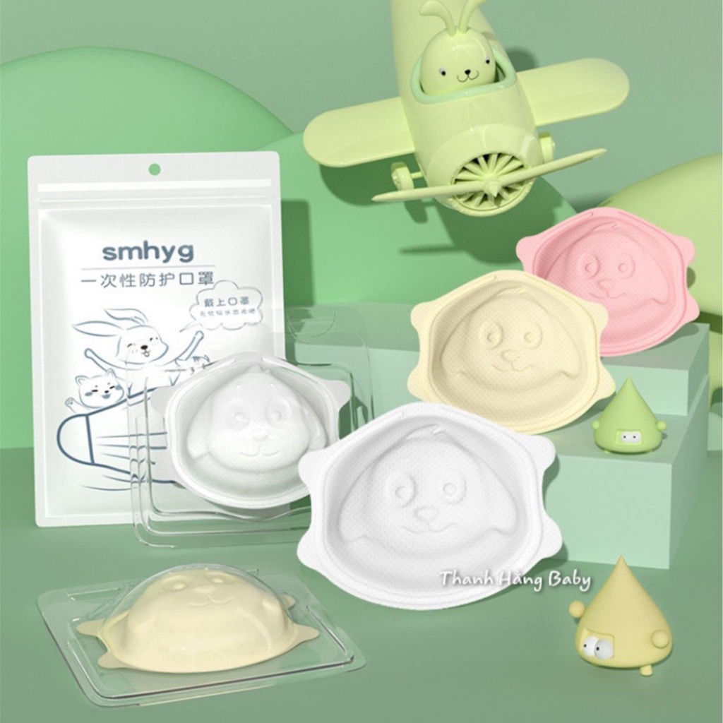 Khẩu Trang Cho Bé, Khẩu Trang Trẻ Em 4 Lớp Chống Bụi Mịn Và Kháng Khuẩn Cho Bé Thanh Hằng Baby 0 Đến 3 Tuổi | BigBuy360 - bigbuy360.vn
