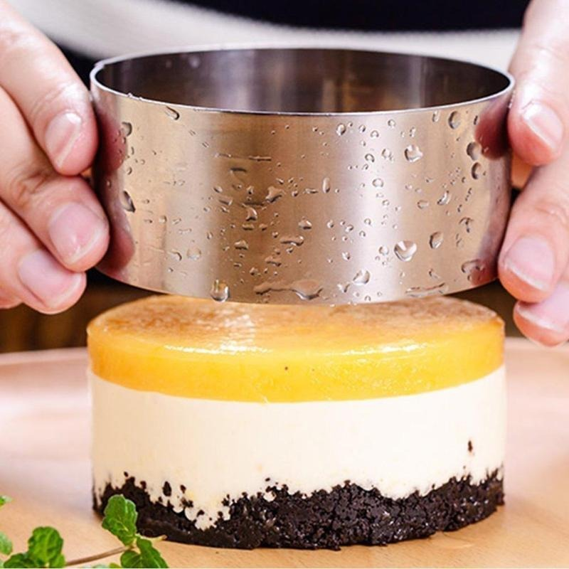 Khuôn Làm Bánh Hình Tròn Bằng Thép Không Gỉ