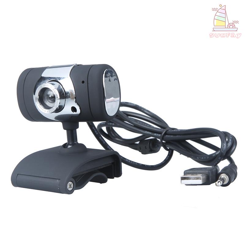 Webcam Usb 2.0 0.3 Million Pixels Hd Tích Hợp Micro Cho Máy Tính / Laptop Đen | BigBuy360 - bigbuy360.vn