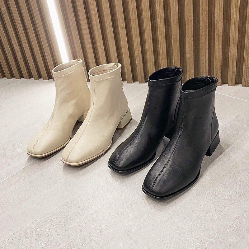 (Hàng Nhập)Bốt Nữ Hàn Quốc AAA Da Mền Kiểu Dáng Trẻ Trung | BigBuy360 - bigbuy360.vn