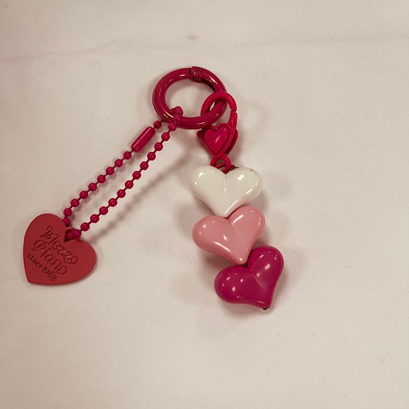 Móc Khóa Hình Trái Tim Phong Cách Hàn Quốc Dành Cho Nam Nữ