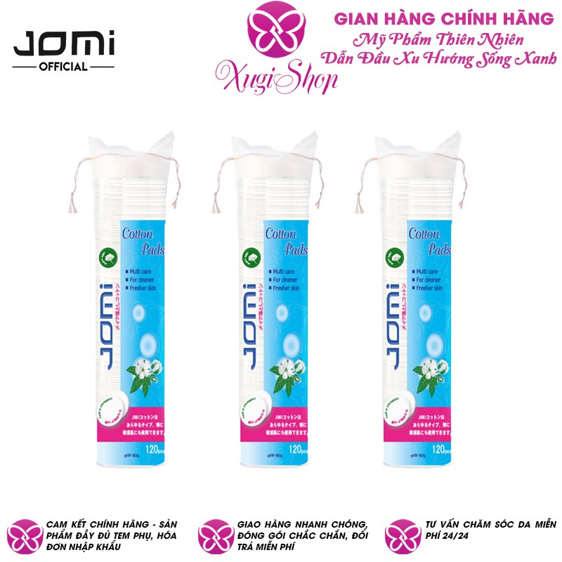 Bông Tẩy Trang Jomi Cotton Pads 120 miếng