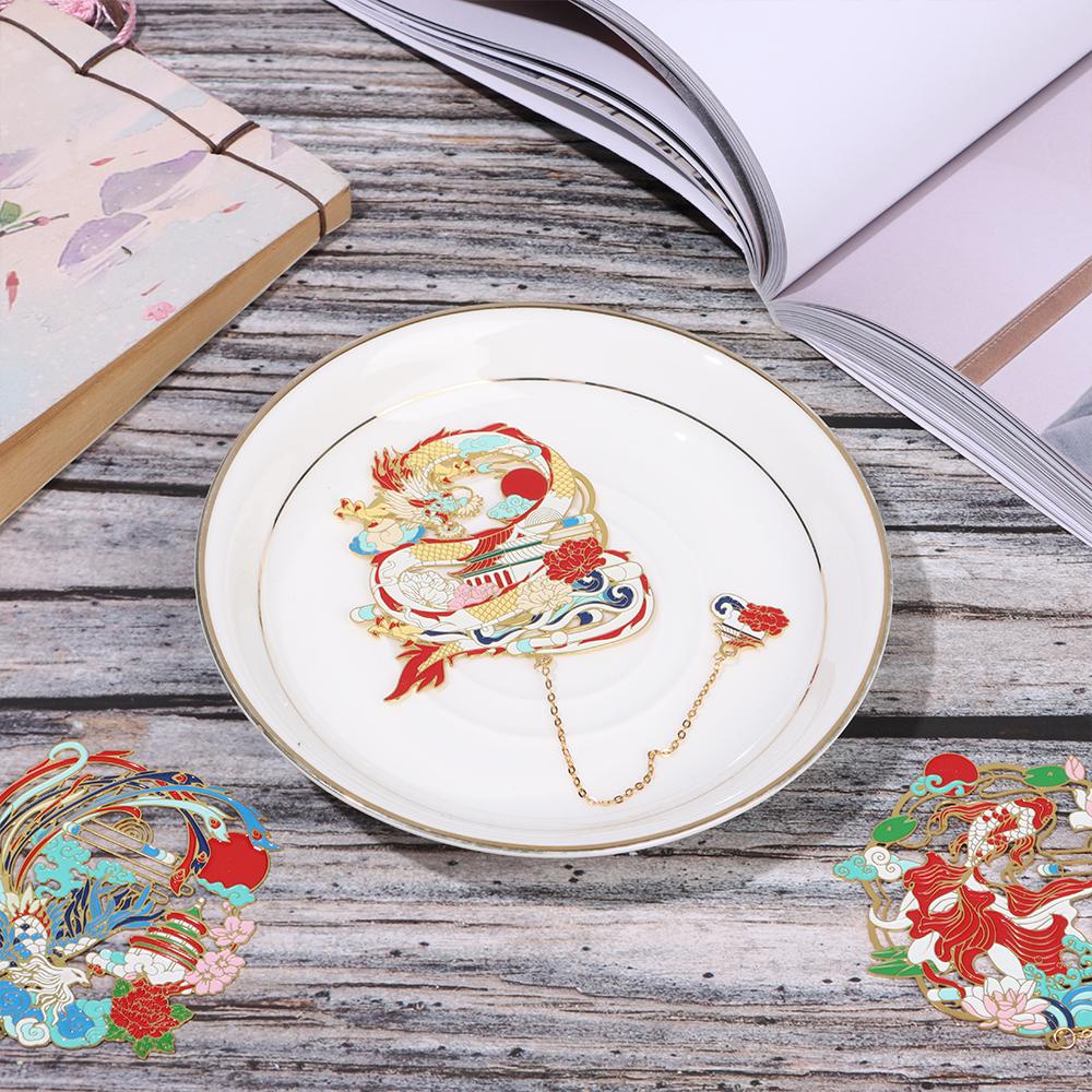 Wttle Đánh Dấu Trang Sách Bằng Đồng Thau Phối Tua Rua Phong Cách Retro