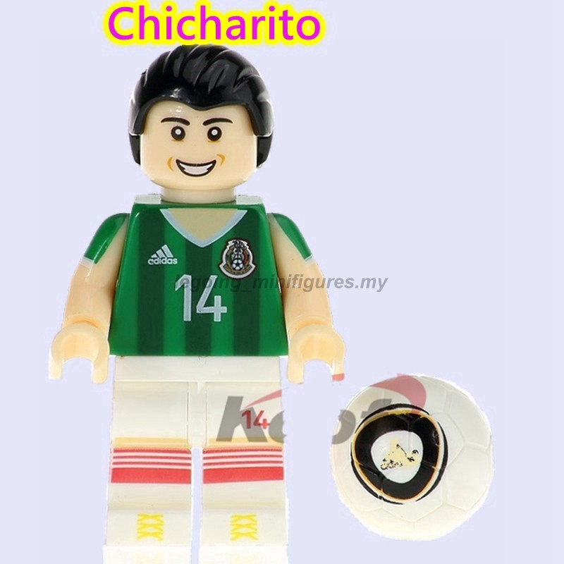 Mô hình khối lắp ráp Lego chủ đề các cầu thủ bóng đá nổi tiếng