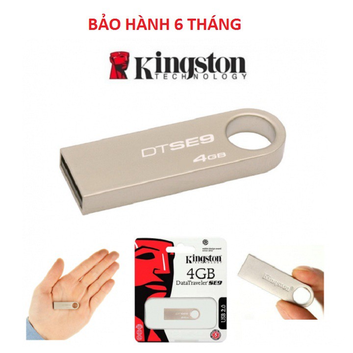 Usb Kingston, 4GB - 8GB - 16GB - 32GB Usb - Vỏ Kim Loại  Chống Va Đập (bảo hành 6 tháng)