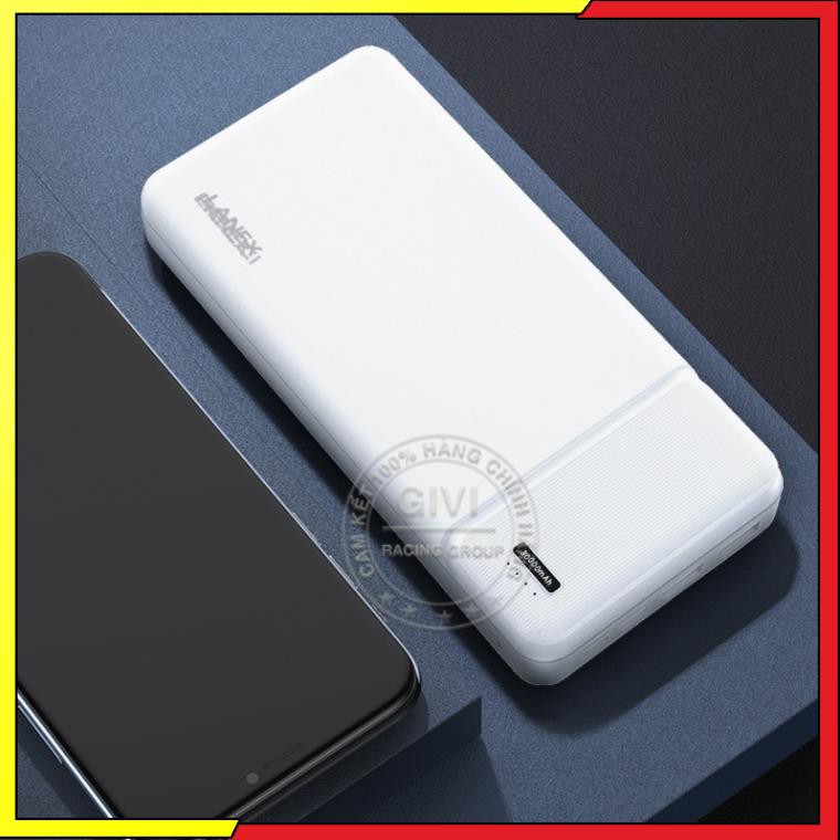 Pin dự phòng LANEX LPB - N21 30.000mah 2 cổng sạc, có đèn LEB báo dung lượng pin