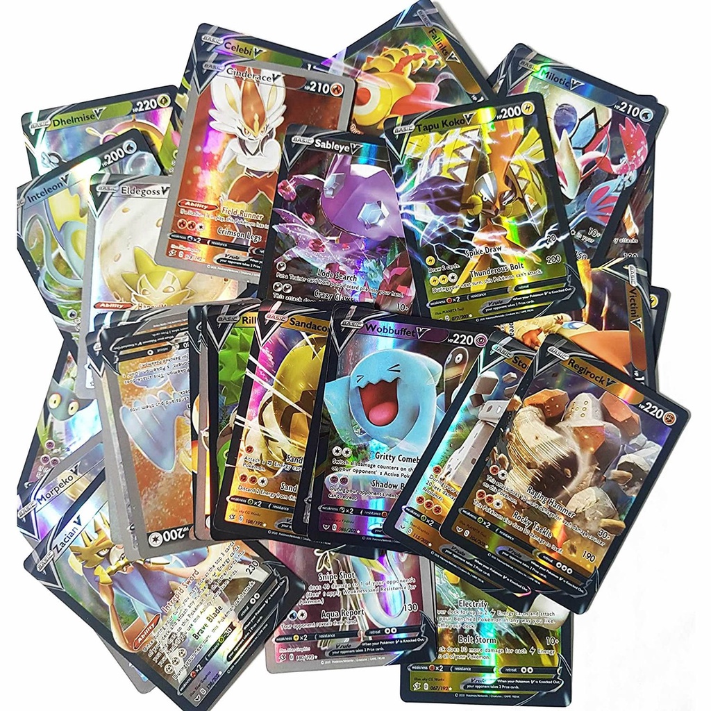 Bộ thẻ bài Pokemon TCG VMAX TAG TEAM MEGA EX GX Energy sáng bóng độc đáo