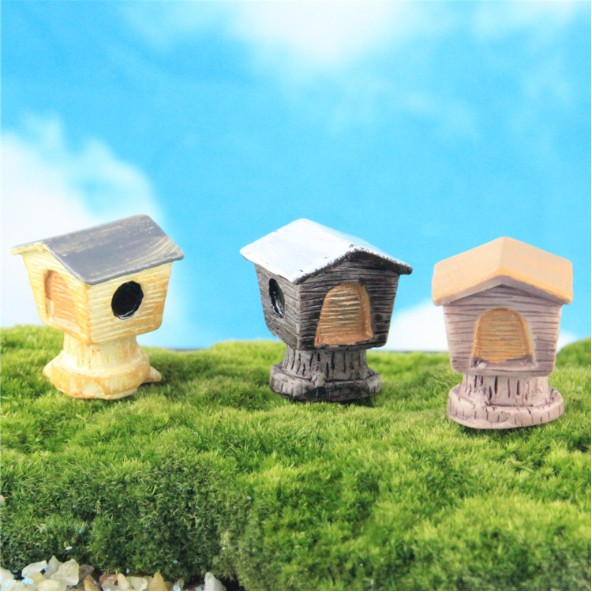 Mô hình chuồng chim dùng trang trí tiểu cảnh, terrarium, DIY