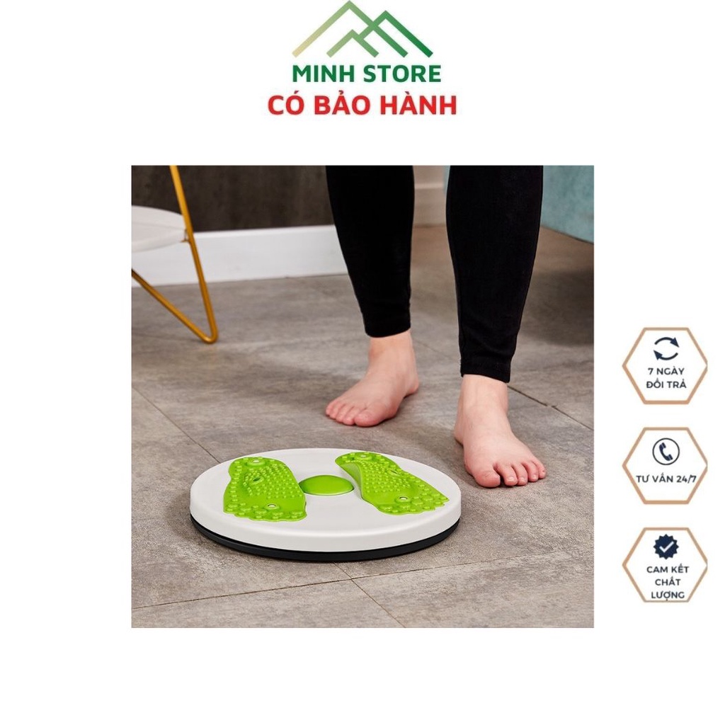 Đĩa Xoay Eo Massage Hình Bàn Chân, Bàn Xoay Lắc Tập Thể Thao Giảm Mỡ Bụng