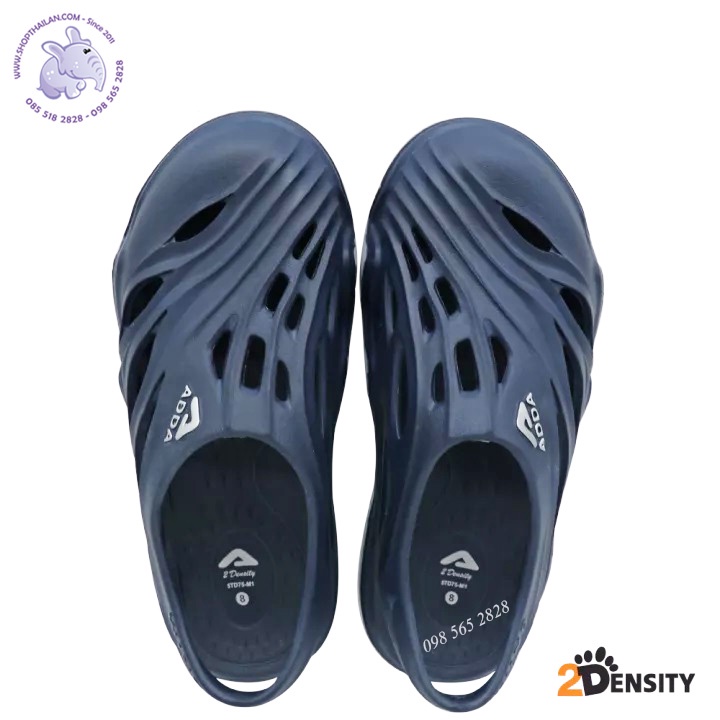 Giày nhựa nam Thái Lan 2 Density 5TD75, nhựa mềm đúc nguyên khối,chống trượt nước tốt, size 7-10