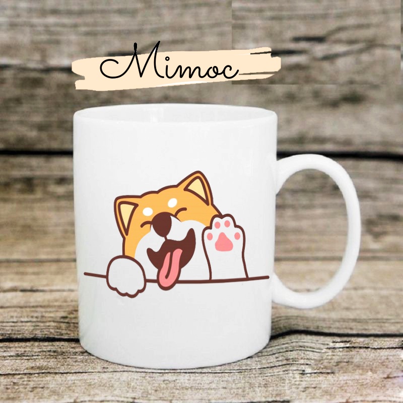 Cốc sứ chó Corgi đáng yêu <3