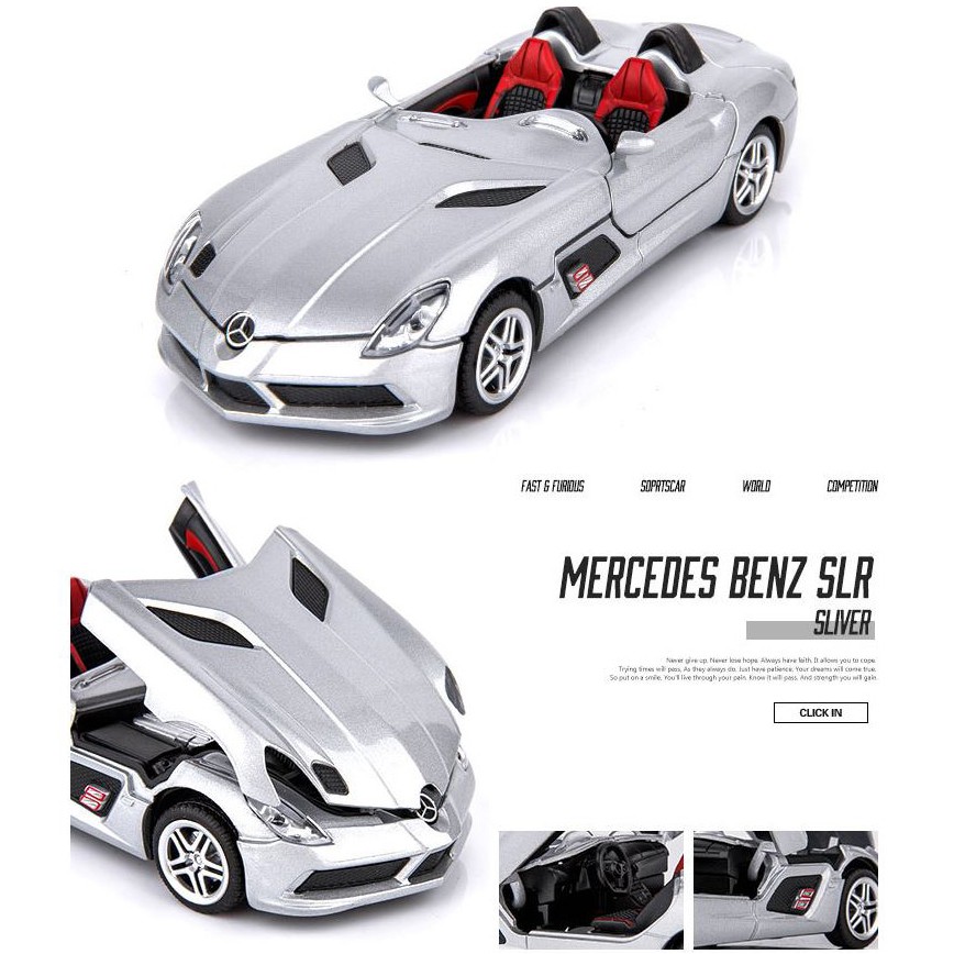 Xe mô hình kim loại Mercedes-Benz SLR Tỷ lệ 1:32