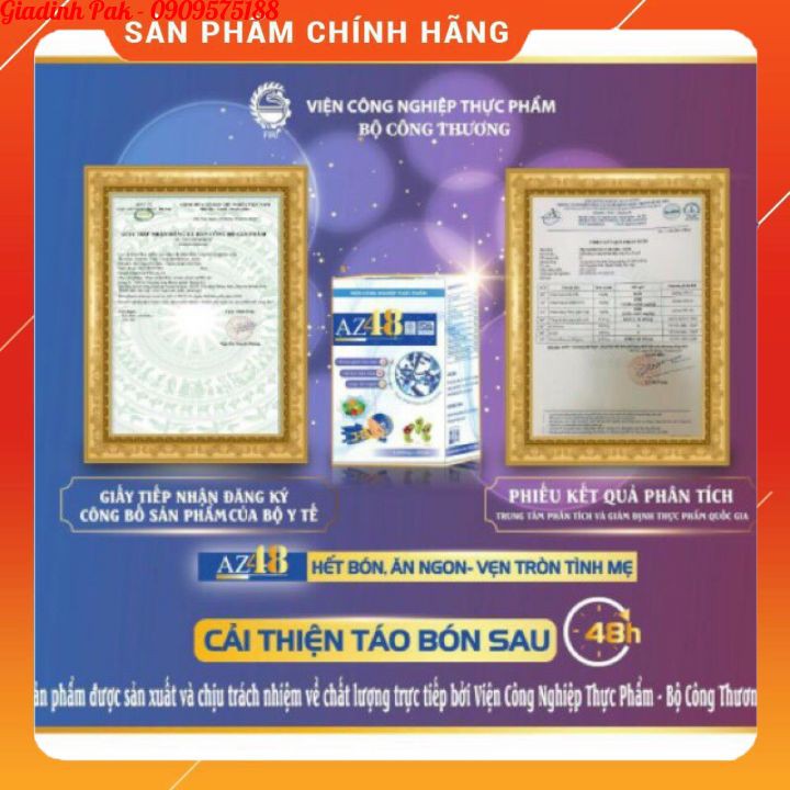 (CHÍNH HÃNG) TRI TÁO BÓN - BIẾNG ĂN- MEN AZ48 ĐẶC TRỊ TÁO BÓN TĂNG SỨC ĐỀ KHÁNG TĂNG HẤP THỤ