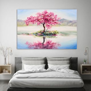 Tranh Canvas Phong canh 3D ( 40 x 60cm ) khung tranh tràn viền SR212
