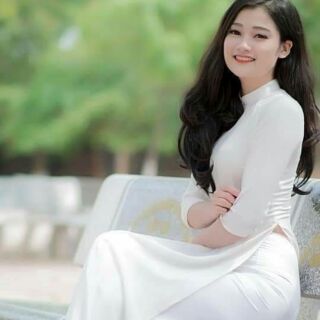 Áo dài học sinh cao cấp lụa tây thi trắng  cả bộ kèm quần