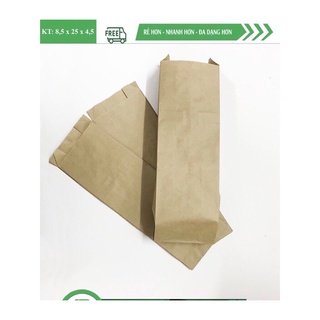 Sét 100 túi giấy đựng bánh mỳ que kt 8x4x25