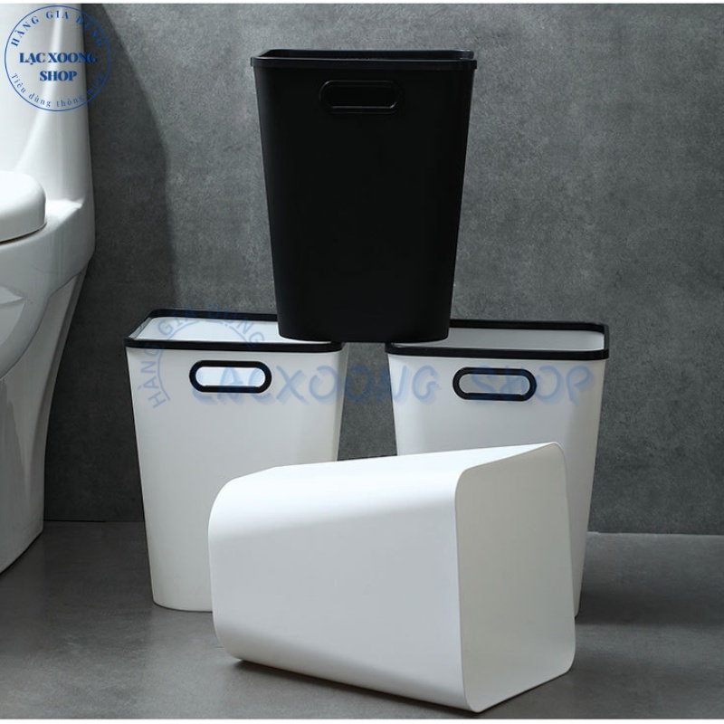 Thùng rác cao cấp phong cách tối giản – Thùng đựng rác vuông dung tích 12L