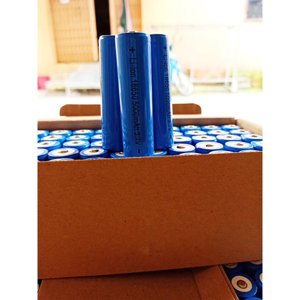 Bộ 5 Viên Pin 18650, Pin sạc 3.7V 18650 5000mAh Siêu Bền Dùng Cho Pin Sạc Dự Phòng, Đèn Pin, Tông Đơ, Chế Tạo Pin