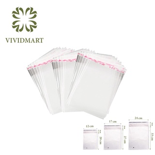 [Toàn quốc] Set 100gr túi opp băng keo dán miệng trong suốt, bọc kiếng, dùng đóng gói, đựng phụ kiện,...