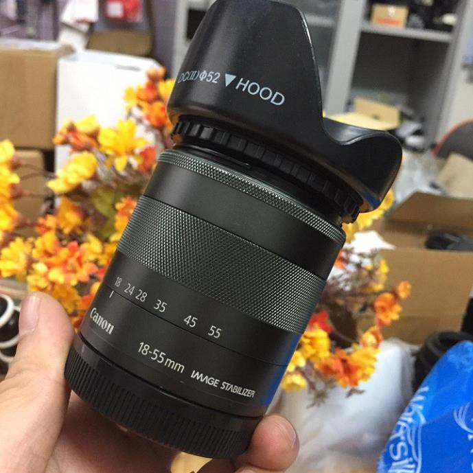 [Shoppe trợ giá ] Ống kính Canon EF-M 18-55 is STM cho máy ảnh Canon M, M2, M3...M50