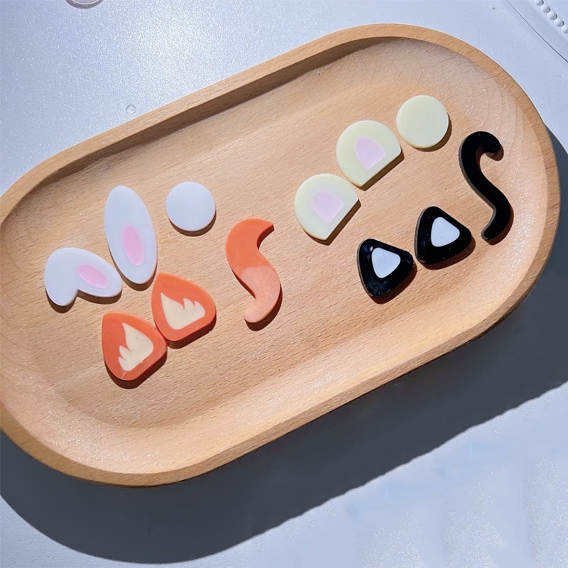 Khuôn Silicone Làm Móc Khóa DIY Hình Đuôi Cát Chảy Nhỏ Nhắn Xinh Xắn