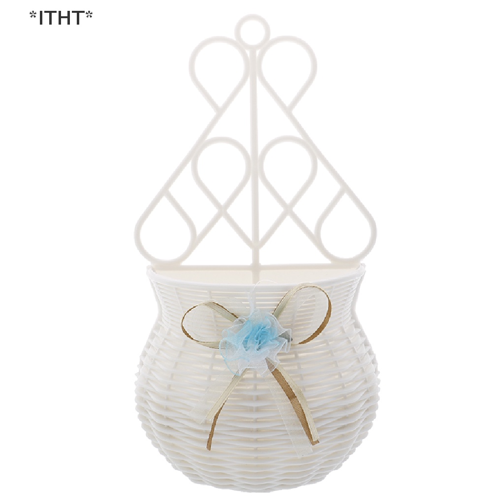 Giỏ Hoa / Lọ Hoa Giả Treo Tường Trang Trí DIY