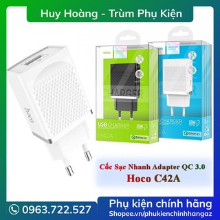 Củ Sạc Nhanh Quick Charge 3.0 Hoco C42A QC3.0 QC 2.0 - Cốc Sạc Nhanh Adapter Chính Hãng Hoco