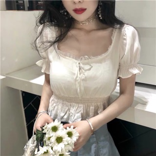 [ ODER ULZZANG] áo croptop