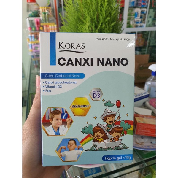 Canxi Thạch Koras Nano bổ sung canxi cho bé giúp xương răng chiều cao phát triển