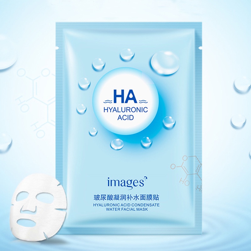 Mặt nạ giấy HA nội địa trung Bioaqua - Dưỡng trắng da mụn cấp ẩm thải độc HA Images NAVI