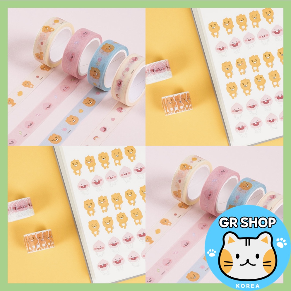 🎈Nhãn Dán Trang Trí Nhật Ký Hình KAKAO FRIENDS Hàn Quốc DAISO