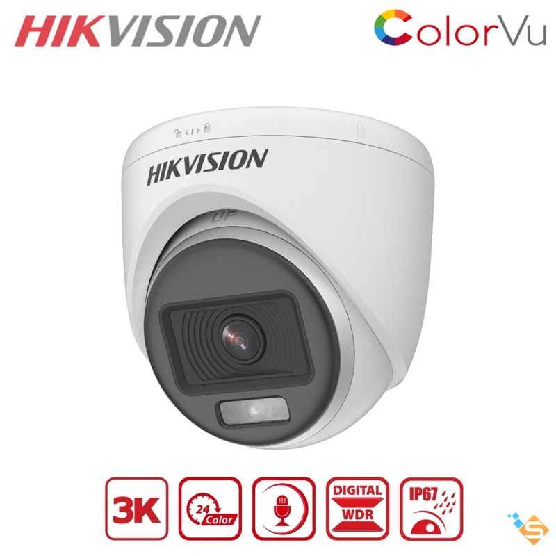 Camera 5MP 2MP HIKVISION ColorVu Có Màu Đêm DS-2CE10KF0T-FS DS-2CE10DF0T-F  - Bảo Hành Chính Hãng 2 Năm